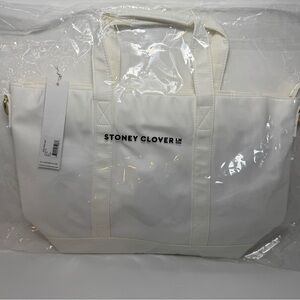 NWT Stoney Clover Lane white Mini Tote Bag